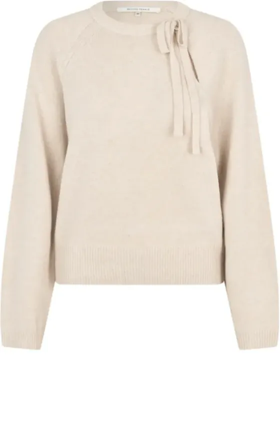 Hot Joline Knit O-Neck, pumice stone Neuleet Ja Neuletakit|Uutuudet