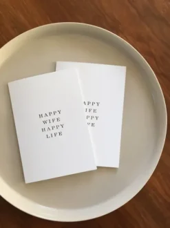 Clearance - Happy Wife Happy Life -kortti Kortit