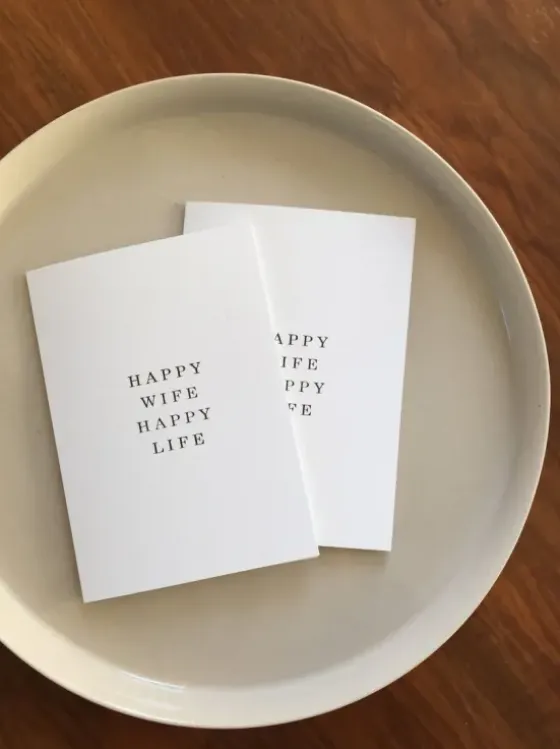 Clearance - Happy Wife Happy Life -kortti Kortit