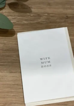 Sale - Wife Mum Boss -kortti Kortit