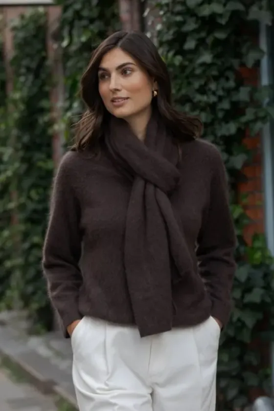 Karlee cashmere neule, dark chocolate Neuleet Ja Neuletakit|Uutuudet