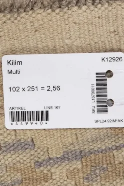 Hot Kelim matto, multi custom #623 / 102x251cm Matot