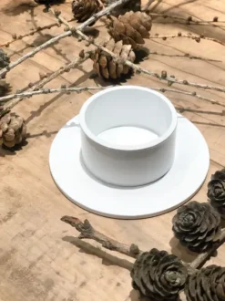 Sale The Circle kynttilänjalka 5 cm, valkoinen Kynttilät Ja Lyhdyt