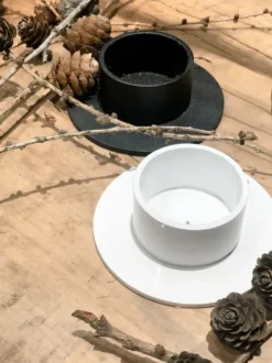 Clearance The Circle kynttilänjalka 5 cm, musta Kynttilät Ja Lyhdyt