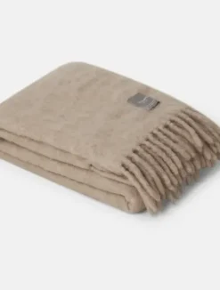 Hot Luxury Kid Mohair torkkupeitto, Light Taupe Torkkupeitot