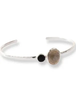 Outlet Memorable Labradorite Black Onyx SP rannekoru Rannekorut