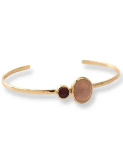 Outlet Memorable Peach Moonstone Garnet GP rannekoru Rannekorut