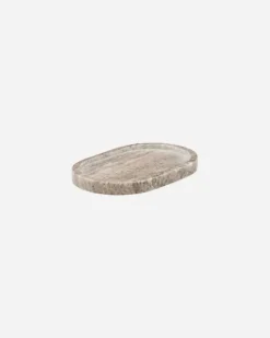 Sale - marmoritarjotin19,5cm, oval beige Kylpyhuonetarvikkeet|Tarjoilu Ja Ottimet