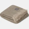 Sale Mohair torkkupeitto, Light Taupe & Brindle Melange Torkkupeitot