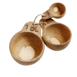 Clearance - mittasetti, teak Astiat
