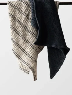 Discount Nella vohvelipyyhe 50x70, blue stripe Kylpyhuonetekstiilit|Keittiötekstiilit