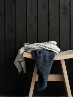 Discount Nella vohvelipyyhe 50x70, blue stripe Kylpyhuonetekstiilit|Keittiötekstiilit