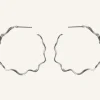New - Large Hellir Hoops, hopea Korvakorut
