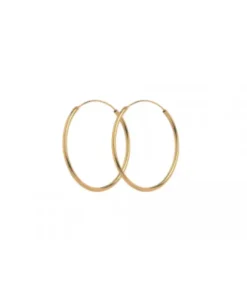 Discount - Mini Plain Hoops, kulta 20mm Korvakorut