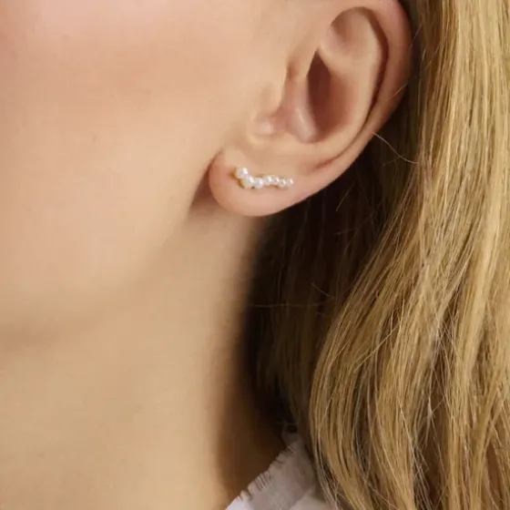 Best - Ocean Treasure Ear Climbers, kulta Korvakorut