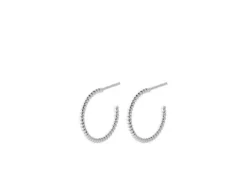 Discount - Small Twisted Creoles korvakorut, hopea Korvakorut