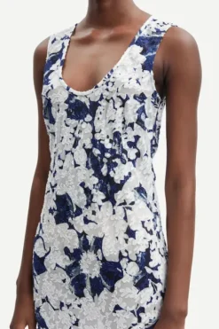 Sale - Alina mekko, Flora blue Mekot Ja Hameet