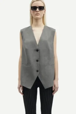 Clearance - Saleni liivi, grey melange Bleiserit Ja Liivit|Uutuudet