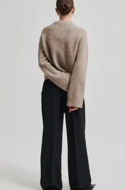 Online - Fique Classic Trousers, black Farkut Ja Housut|Juhlavaatteet