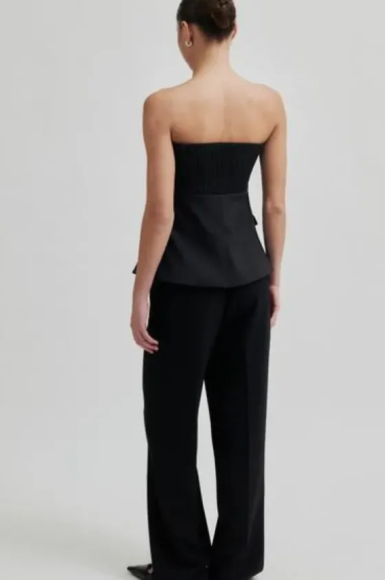 Online - Fique Classic Trousers, black Farkut Ja Housut|Juhlavaatteet