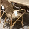 Best – Rossini rottinkituoli käsinojilla, antique Rottinkihuonekalut