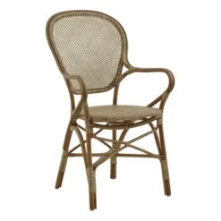 Best – Rossini rottinkituoli käsinojilla, antique Rottinkihuonekalut