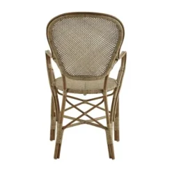 Best – Rossini rottinkituoli käsinojilla, antique Rottinkihuonekalut