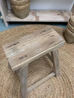 Outlet – jakkara suorakaide #873, natural Vanhat Puuhuonekalut