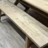 Clearance – pitkä penkki #964, natural Vanhat Puuhuonekalut