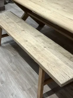Clearance – pitkä penkki #964, natural Vanhat Puuhuonekalut