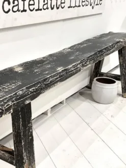 Hot – pitkä penkki #538, black Vanhat Puuhuonekalut