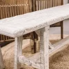 – pitkä penkki PURE #661, off white Vanhat Puuhuonekalut