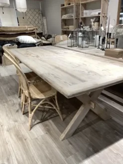 Best - ruokapöytä 240cm, natural #901 Vanhat Puuhuonekalut