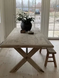 Best - ruokapöytä 240cm, natural #901 Vanhat Puuhuonekalut