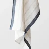 New - Keittiöpyyhe Maya pellavaa, natural stripe Keittiötekstiilit