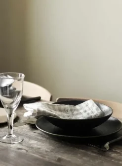 New - pellavaservetti ruutu, natural Keittiötekstiilit