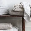 Sale - Pinstripe Linen tyynynpäällinen, 65x65 cm Sisustustyynyt|Sisustustyynyt