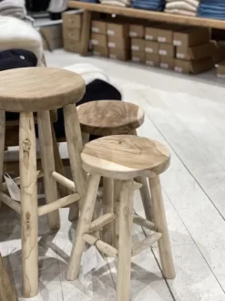 New - Jati tiikkijakkara H50cm Teak-Huonekalut
