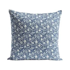 - Liberty kukkatyyny 60x60cm Indigo Sisustustyynyt|Sisustustyynyt