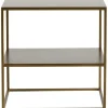 Outlet - metallinen sivupöytä 50x50, honeygold Muut Huonekalut