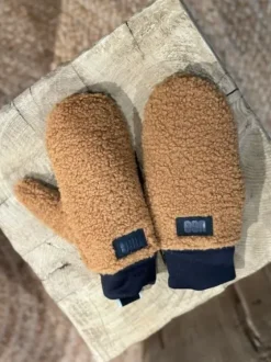 Fluff käsineet, chestnut Hatut, Käsineet Ja Sukat|Janinan Suosikit