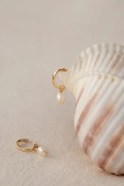 Hot Venice Pearl Hoop korvakorut, kulta Joyem