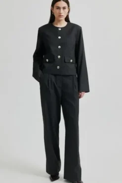 Clearance Wake housut, dark grey melange Farkut Ja Housut|Juhlavaatteet