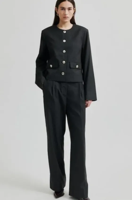 Clearance Wake housut, dark grey melange Farkut Ja Housut|Juhlavaatteet