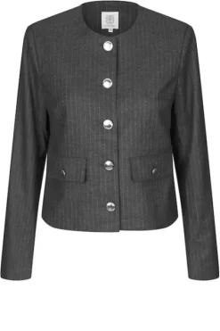 Hot Wake lyhyt bleiseri, dark grey melange Bleiserit Ja Liivit|Juhlavaatteet