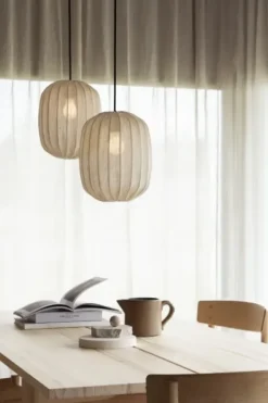 Outlet Watt&Veke - Prisma 25 kattovalaisin pellavaa, natural Valaisimet