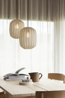 Online Watt&Veke - Prisma 35 kattovalaisin pellavaa, natural Valaisimet